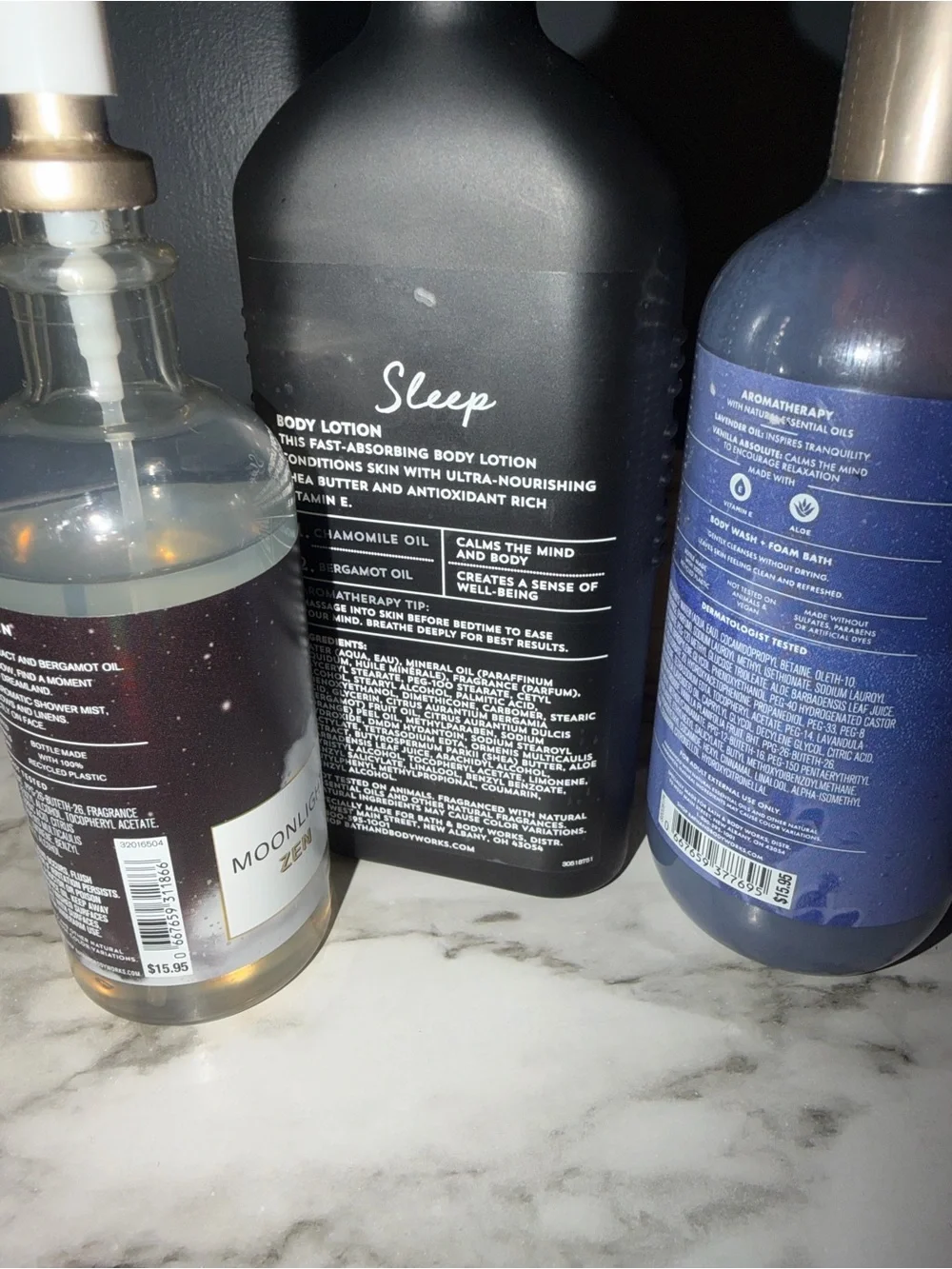 Bath & Body works Aromatherapy “Sleep”
